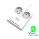 Πολύπριζο Well 2x Schuko και 4x USB 3m/3g1.5 με προστασία EXTS-2S3M-PROT/USB4-WL