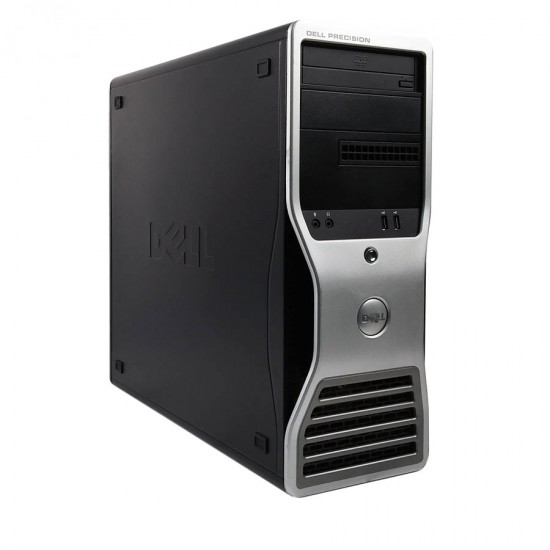 Dell Precision T5500 Tower Xeon E5630(4-Cores)/8GB DDR3/500GB/Nvidia 2GB/DVD Grade A Workstation Ref