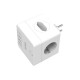 Πολύπριζο Well Κύβος 2x Schuko & 2x Euro με 3x USB Α & 1x USB Type-C PD20W με προστασία ELAD-2SH2EU-